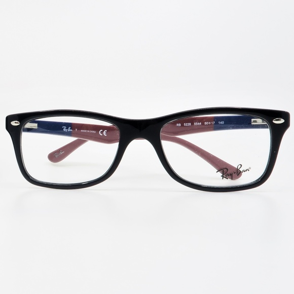 Ray-Ban RB 5228 5544 Unisex Rectangular Black - Picture 2 of 6